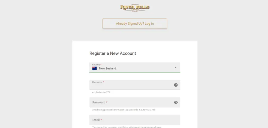 Riverbellecasino online